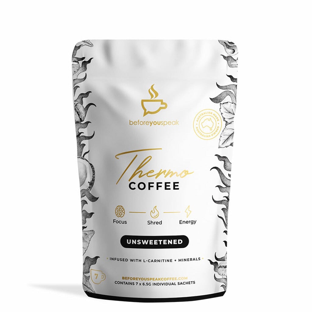 Before You Speak Thermogenic Coffee Unsweetened - Premium Fat Burning Coffee for Weight Loss | Boost Energy & Metabolism | Perfect for Morning Workouts & Office Focus