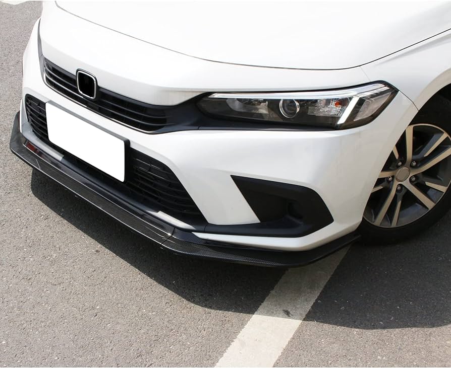 2022-2024 Honda Civic Sedan & Hatchback 11th Gen 3PC RS Style Front Bumper Lip Chin Spoiler - PP Material - Enhance Your Ride's Sporty Look - Perfect for Street Racing & Car Shows