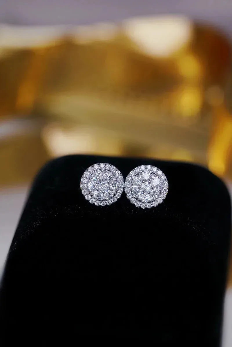 18K White Gold Diamond Stud Earrings for Women - 1.0 Carat Round Cut Natural Diamond Luxury Wedding Jewelry | Perfect for Bridal, Anniversary & Special Occasion Gifts