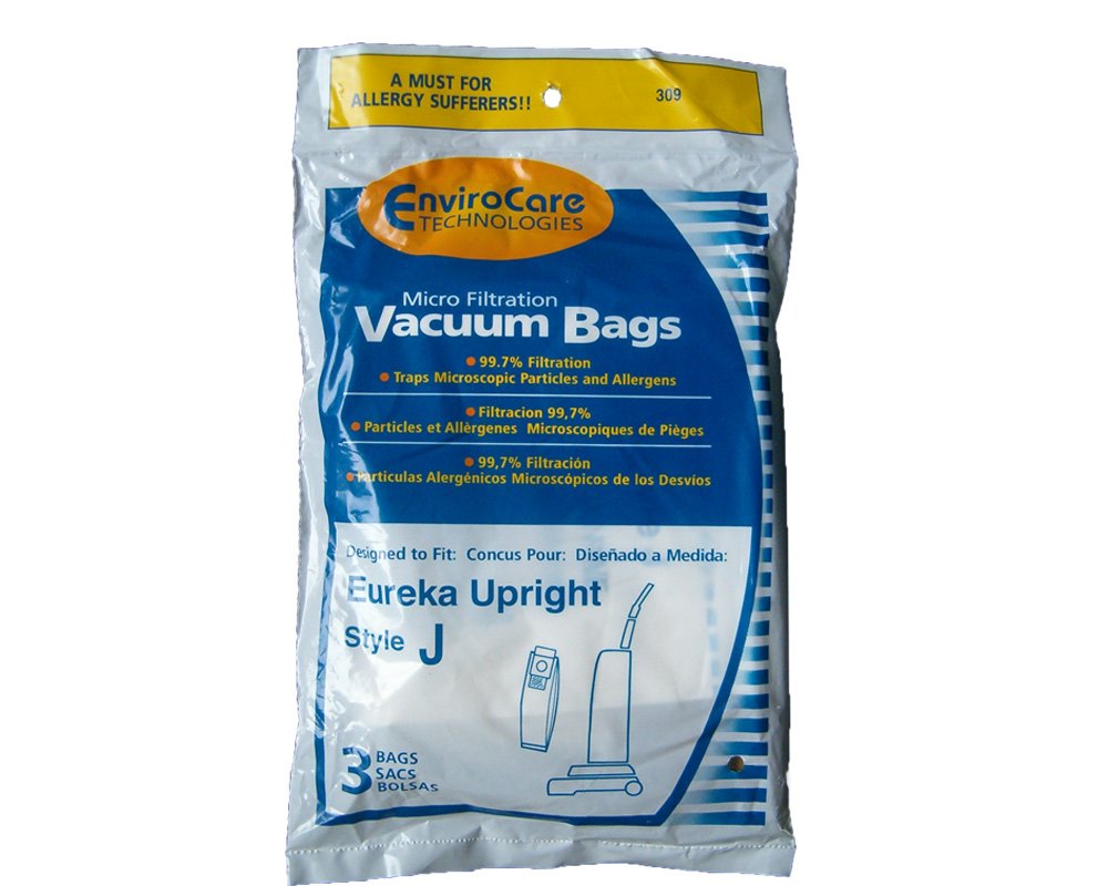 12 Pack Eureka Allergy Vacuum Bags - Compatible with Athena, Boss Power Upright, Power Plus & Limited Edition Models (2270, 2271, 2272, 2273, 2900-2920, 61515, 61515-12, 61995, 2902AV, 2271A) - HEPA Filtration for Dust & Allergens - Perfect for Homes with Pets, Allergies or Asthma Sufferers