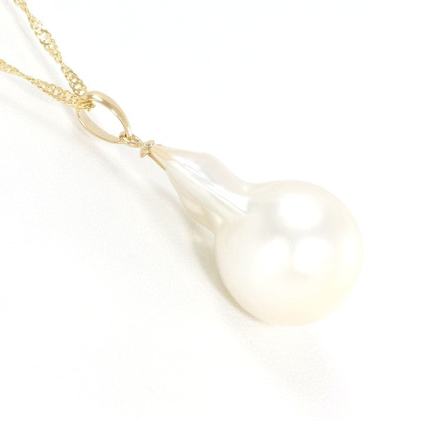 18K Yellow Gold Pearl Necklace for Women - Elegant & Timeless Jewelry Gift for Birthday, Anniversary, Wedding & Special Occasions