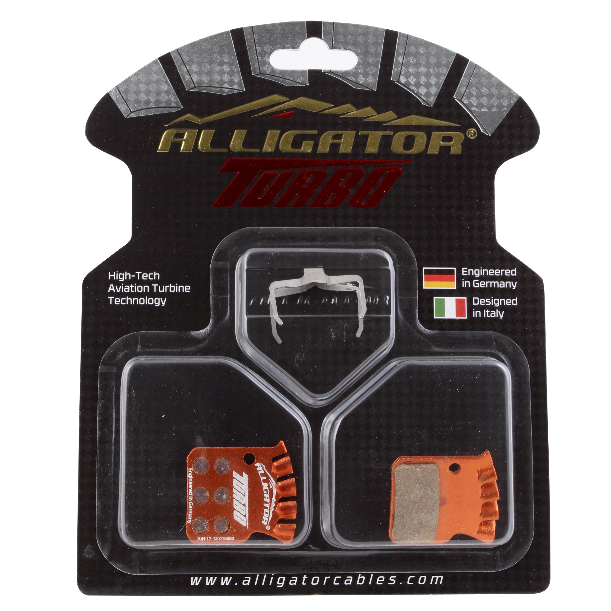 SRAM Level Ultimate/TLM Alligator Turbo Disc Brake Pads - High-Performance Braking for MTB & Road Bikes - Perfect for Trail Riding, Commuting & Downhill Racing
