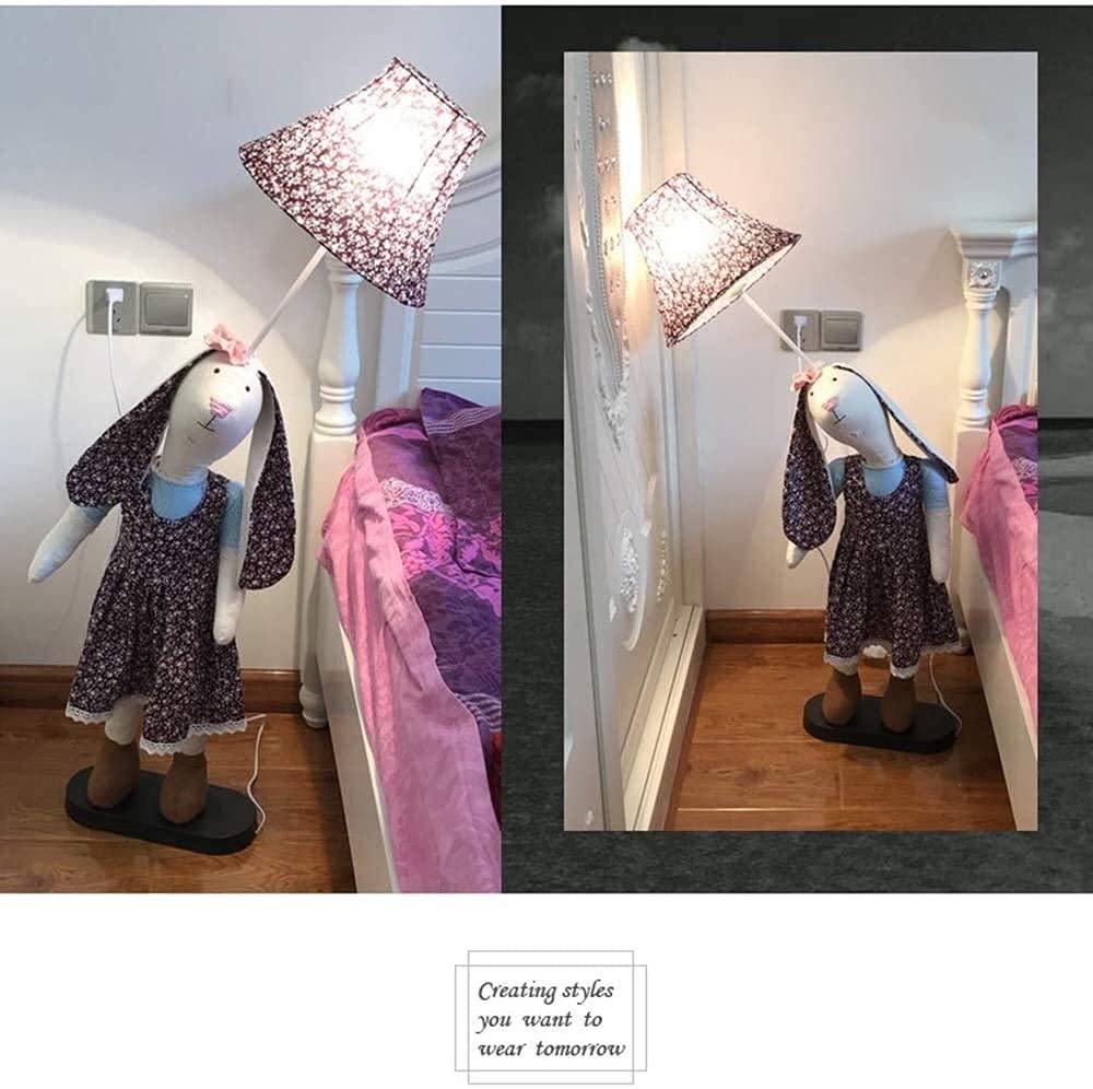 Cartoon LED Floor Lamp for Kids Room - Modern Minimalist Desk & Bedside Light with Button Switch - Perfect for Study, Living Room & Bedroom Decor