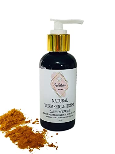 Turmeric Face Wash with Manuka Honey - Natural Cleanser for Hydrated & Soft Skin - Daily Skincare