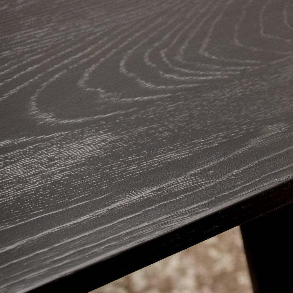 Vicchy 70.8 Inch Black Dining Table - Modern Kitchen & Dining Room Furniture for Family Gatherings & Dinner Parties