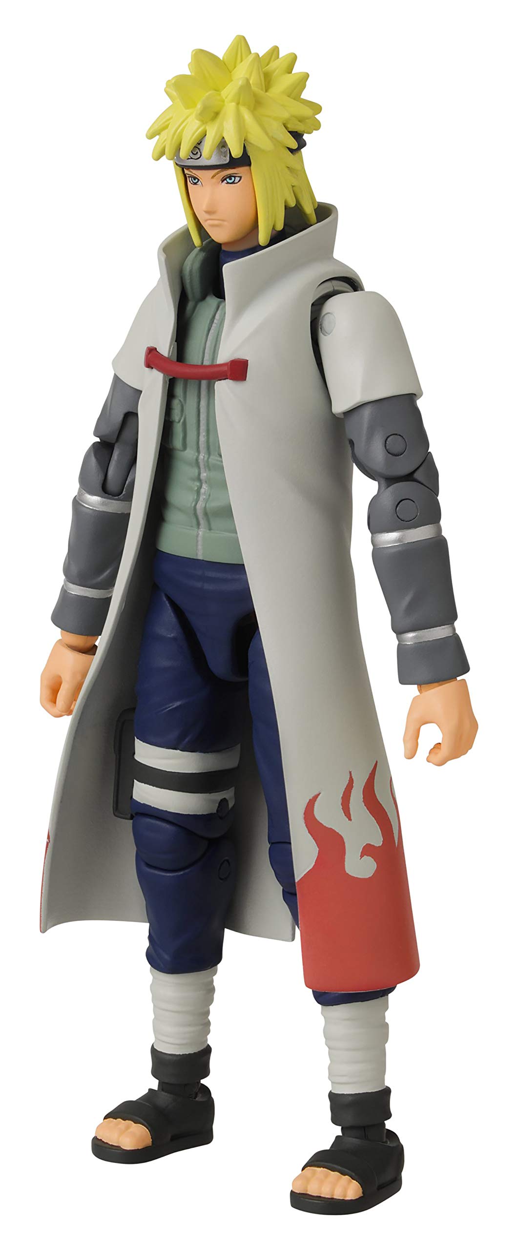 BANDAI Anime Heroes Naruto Action Figure - Namikaze Minato 17cm Collectible with Extra Hands & Accessories | Naruto Shippuden Anime Toy for Kids & Adults | Perfect for Display, Gifts & Cosplay Play