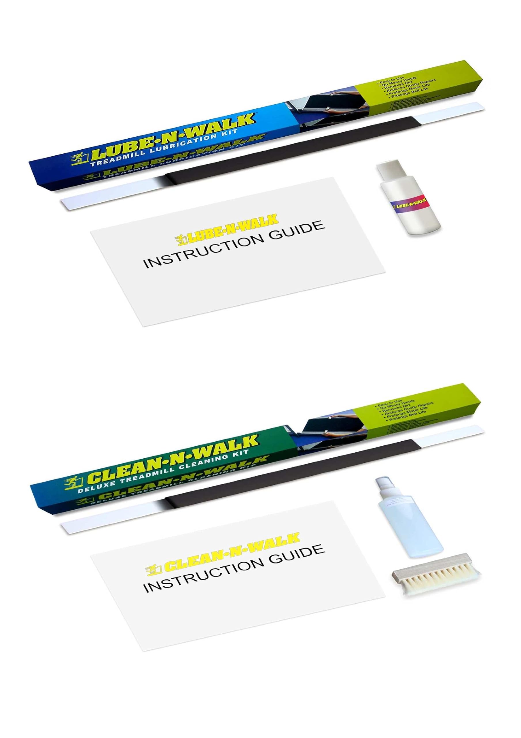 Original Treadmill Cleaning and Lubrication Kit - Clean-N-Walk Home Combo Kit | Official Partner for Major Treadmill Brands | Perfect for Home Gym Maintenance & Treadmill Care