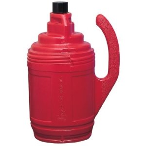 Justrite 12009 Chemical-Resistant Dispensing Bottles with Bottle Jacket (1 Unit) - Ideal for Lab, Industrial & DIY Use