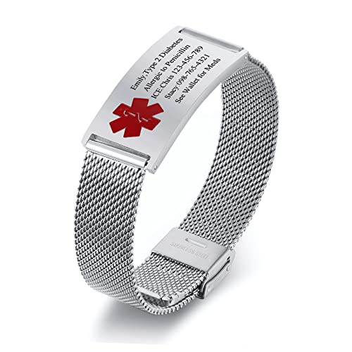 Stainless Steel 02-Silver-Width 20MM-Red Logo