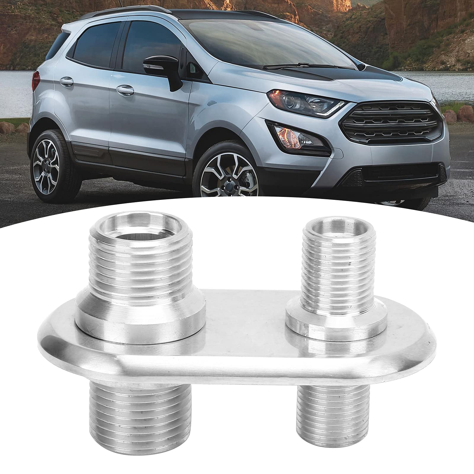 Universal Car AC Bulkhead Connector - High Performance Auto Air Conditioner Replacement for Modification & Hot Rod (Silver) | Perfect for Custom Car Builds, AC System Upgrades & Performance Vehicles