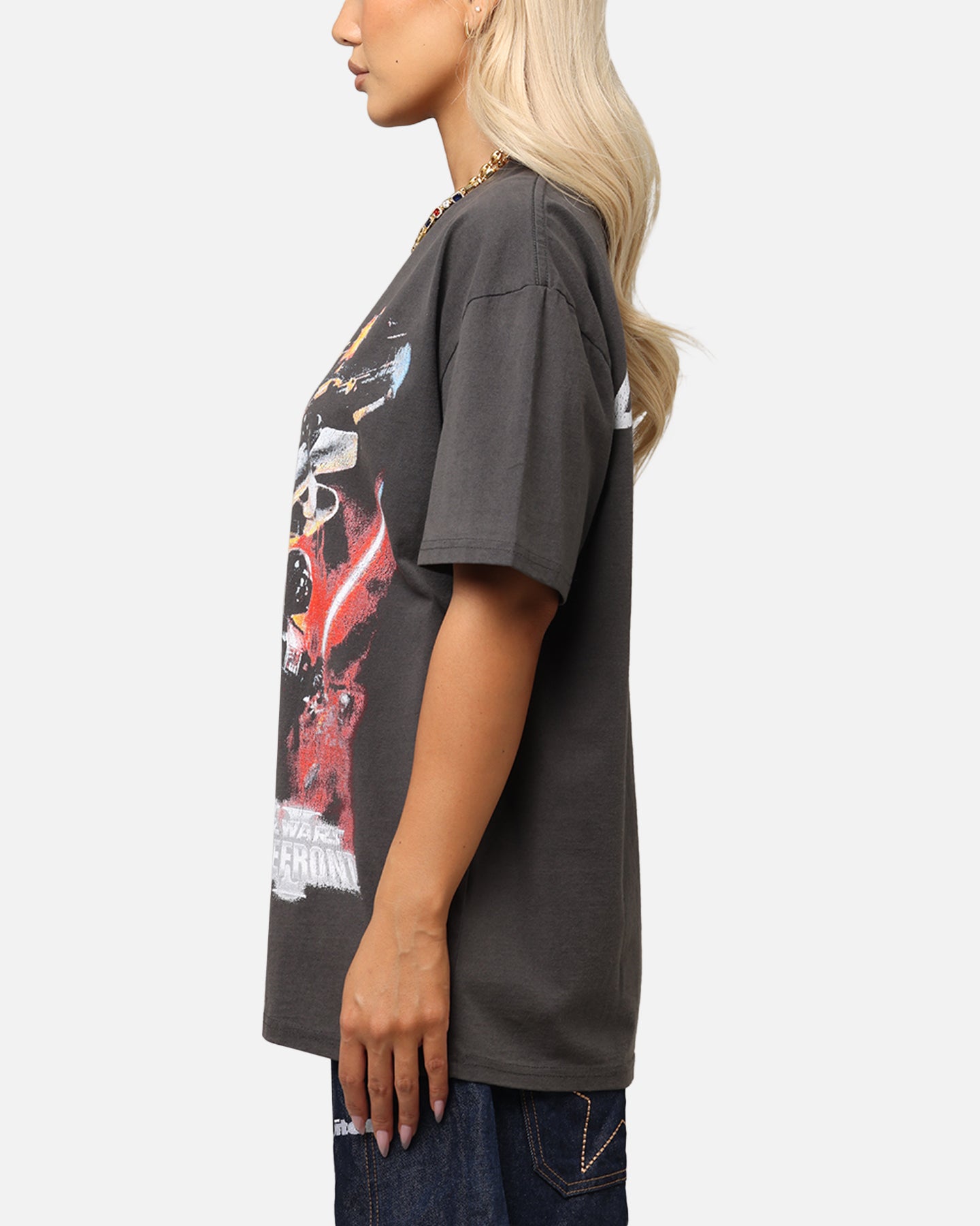 Star Wars Battlefront 2 Heavy Distressed Vintage T-Shirt - Black Washed Cotton Tee for Gaming Fans & Cosplay Enthusiasts