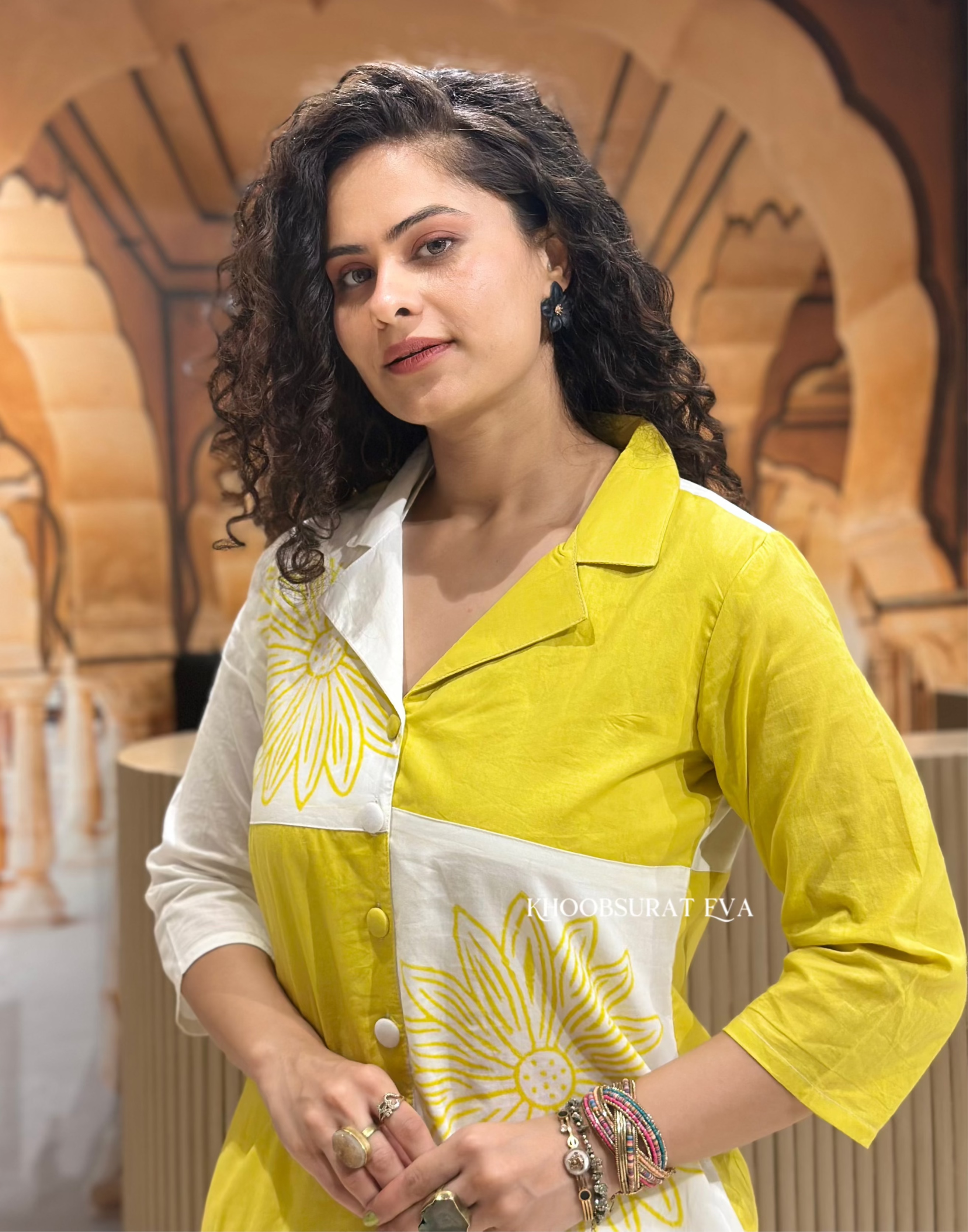 Stylish Yellow Coords Set for Women | Trendy Queenly Me Outfit | Perfect for Casual Wear, Summer Outfits & Street Fashion