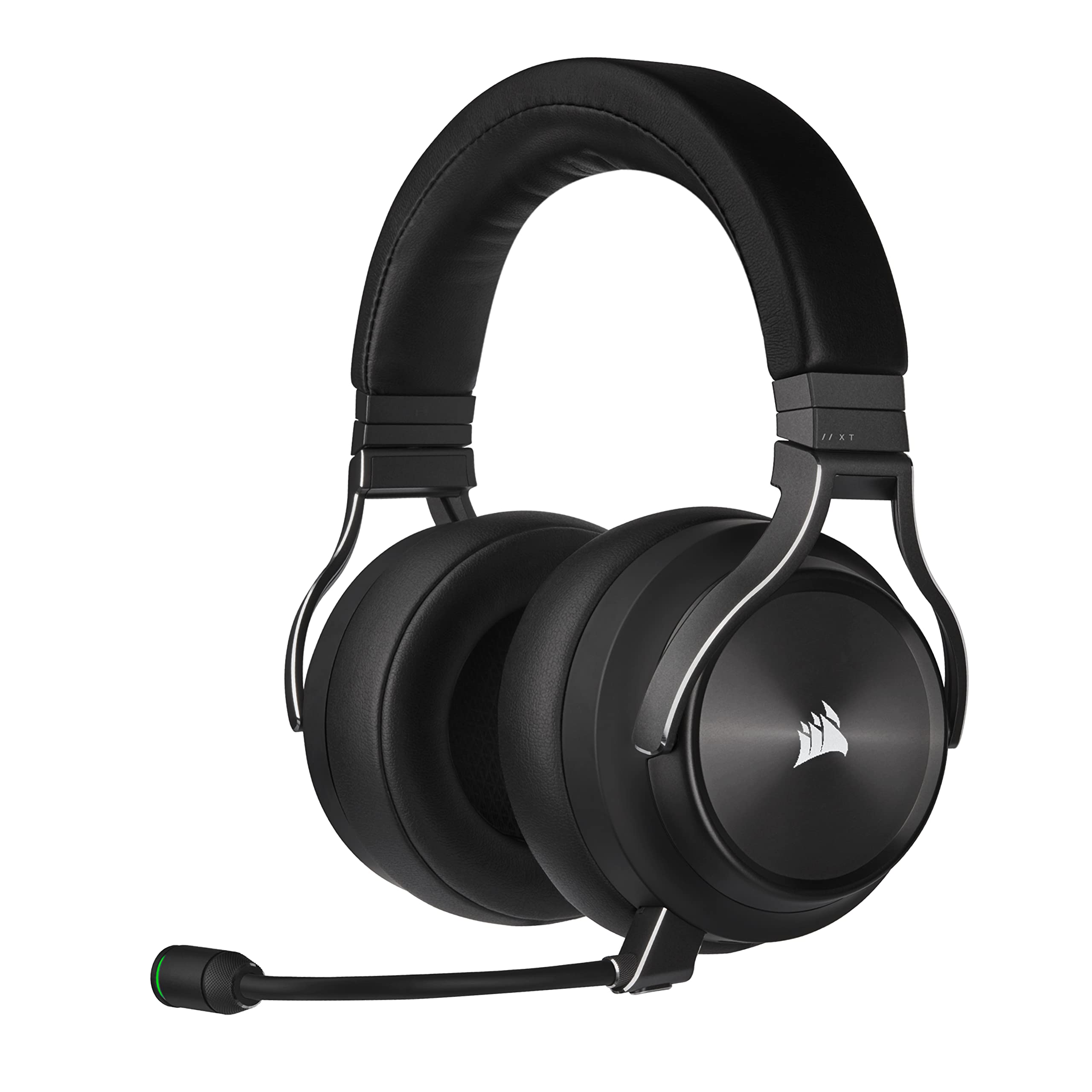 CORSAIR VIRTUOSO RGB WIRELESS XT Gaming Headset with Bluetooth, Dolby Atmos & Broadcast Mic - Multiplatform (PC, Mac, PS5, PS4, Nintendo Switch, Mobile) - iCUE Compatible - Black - Perfect for Gaming, Streaming & Remote Work
