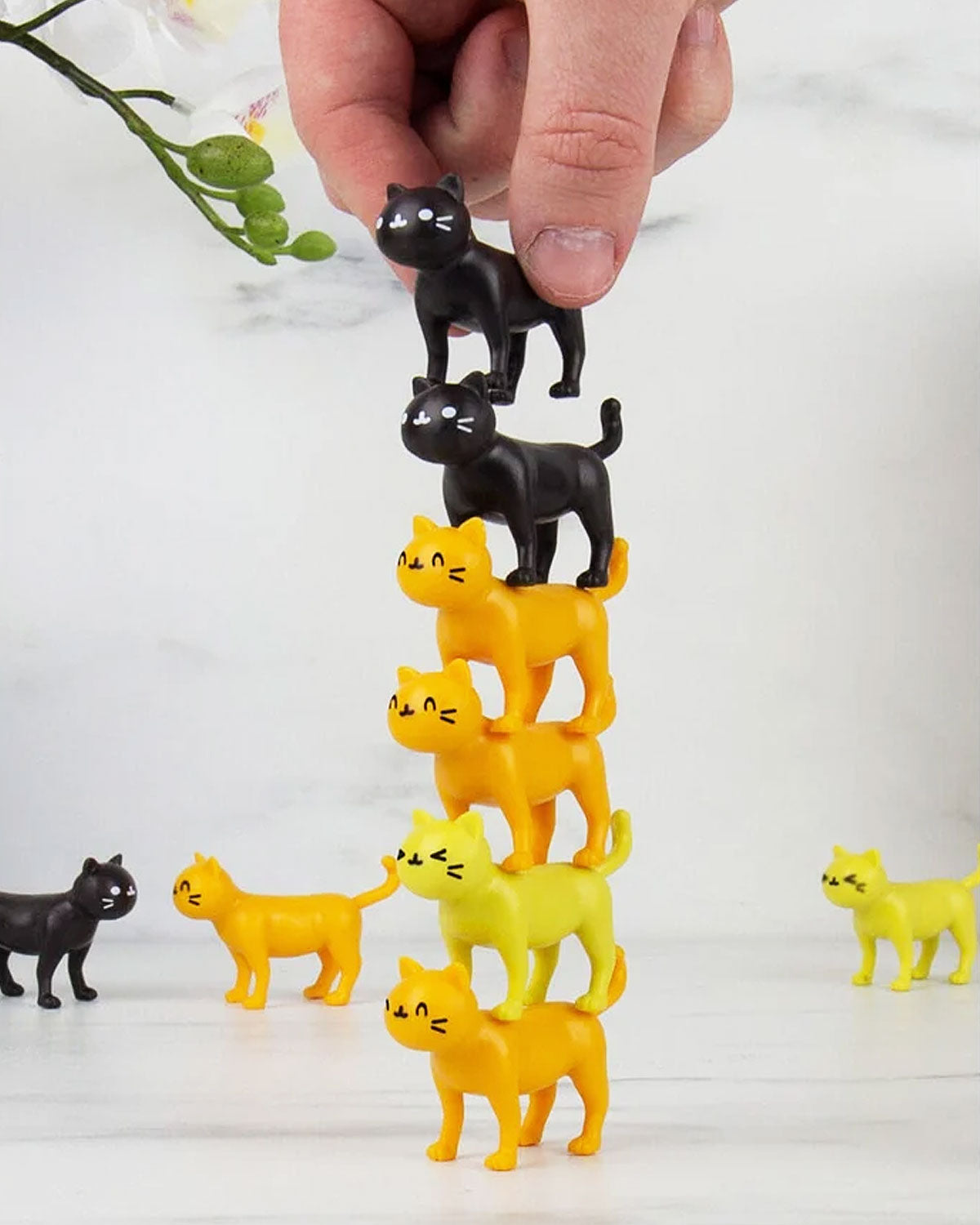 Cat Astrophe Fun Cat Stacking Board Game for Kids & Adults - Perfect for Family Game Night & Party Entertainment