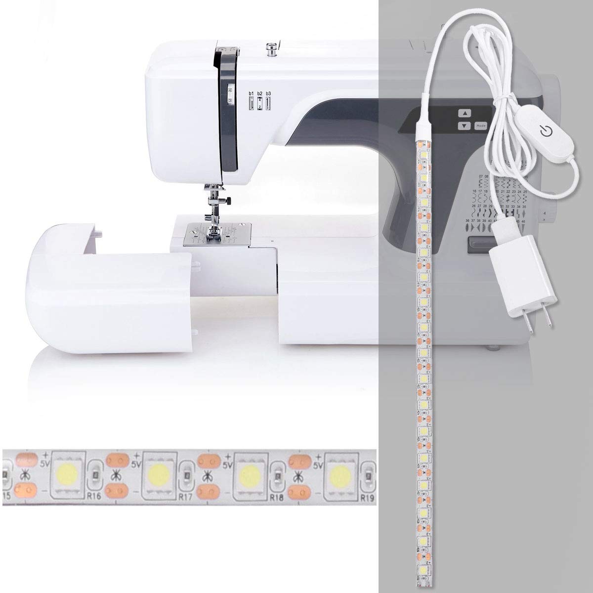 USB LED Light Strip - Flexible Closet Lighting Bar with Dimming, Rope Light Kit for Home, Bedroom, Under Cabinet & DIY Decoration