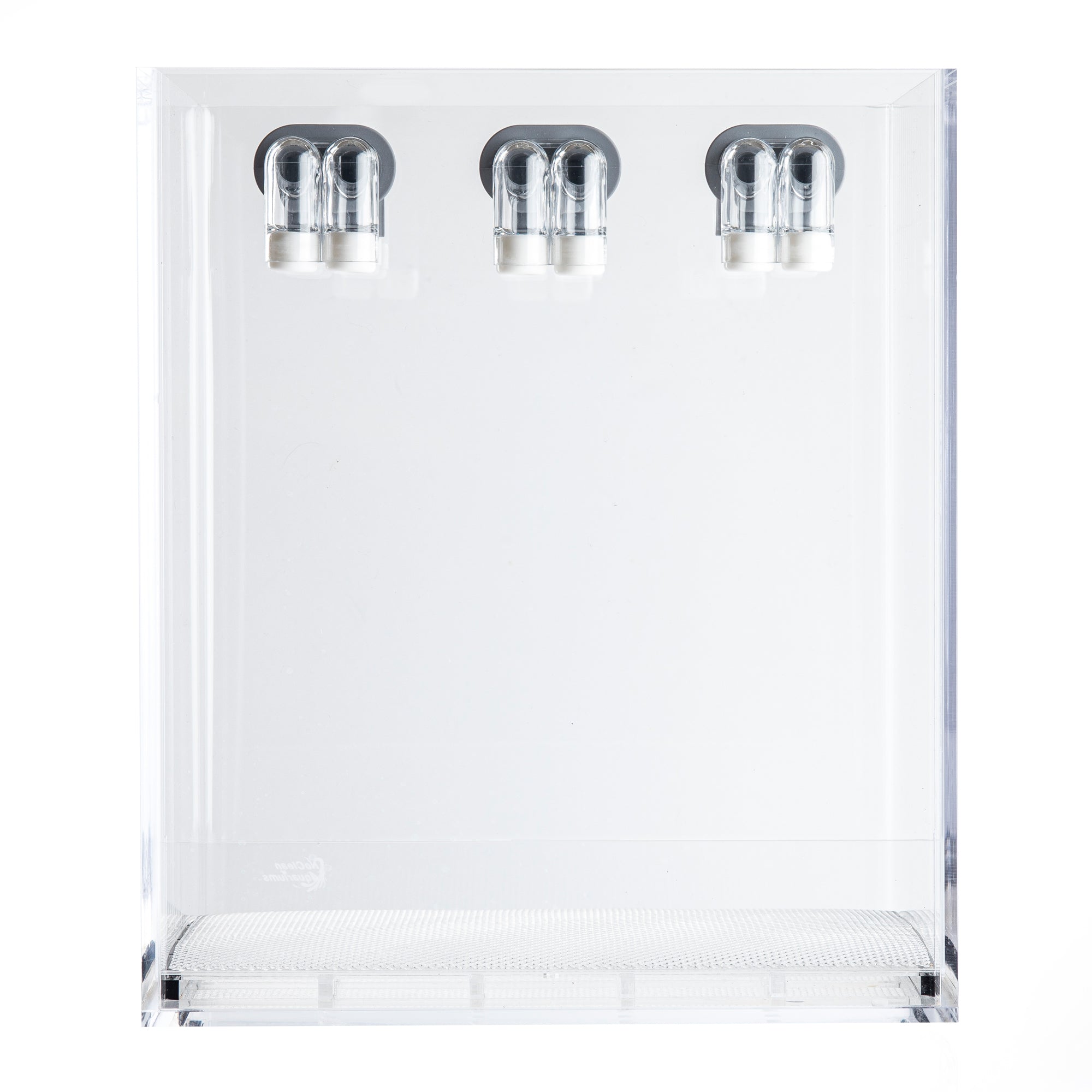Self Cleaning Aquarium Kit with Lid & Waterfall Basin - 5 Gallon Low Maintenance Cube Fish Tank for Home & Office Decor | Easy Care Freshwater Aquarium for Beginners