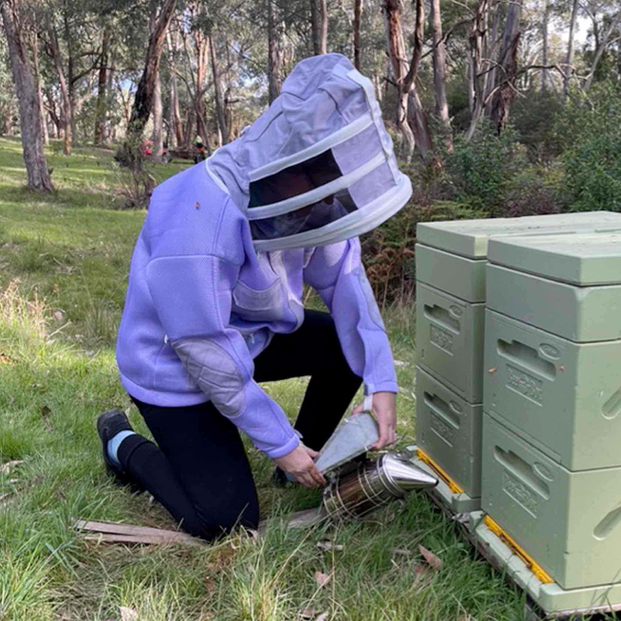 RhinoGuardPro Lavender Beekeeping Jacket - Breathable Ventilated Suit for Ultimate Bee Protection | Perfect for Beekeepers, Honey Harvesting & Outdoor Apiary Work