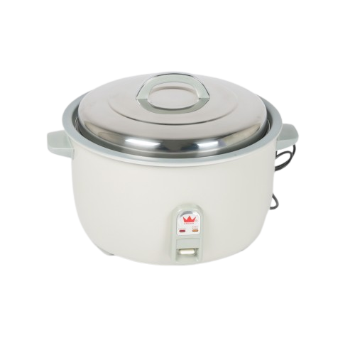 Crown ER 40A 8L Electric Rice Cooker with Steamer - Perfect for Home, Dorm & Office Use - Fast Cooking & Keep Warm Function