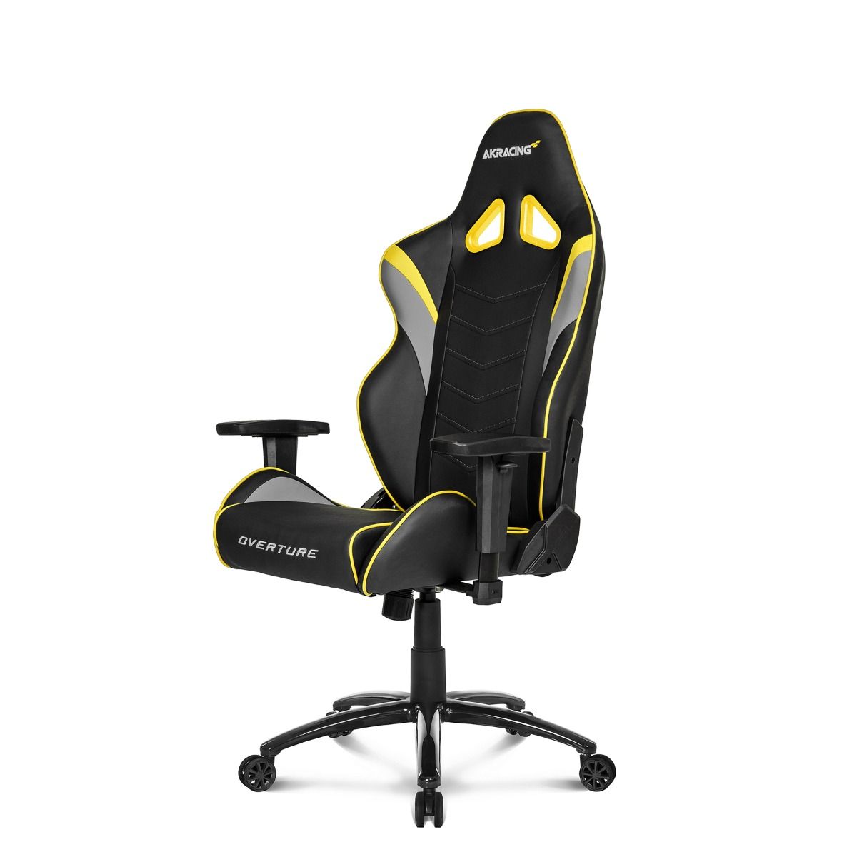 AKRACING Overture Gaming Chair - Ergonomic Racing Style Computer Chair with Adjustable Height & Lumbar Support - Yellow Gaming Chair for PC, Office & Esports