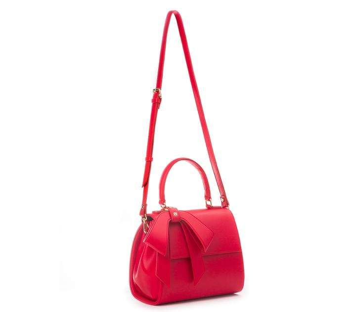 Vegan Leather Crossbody Handbag for Women | Cottontail Red | Perfect for Work, Travel & Everyday Use