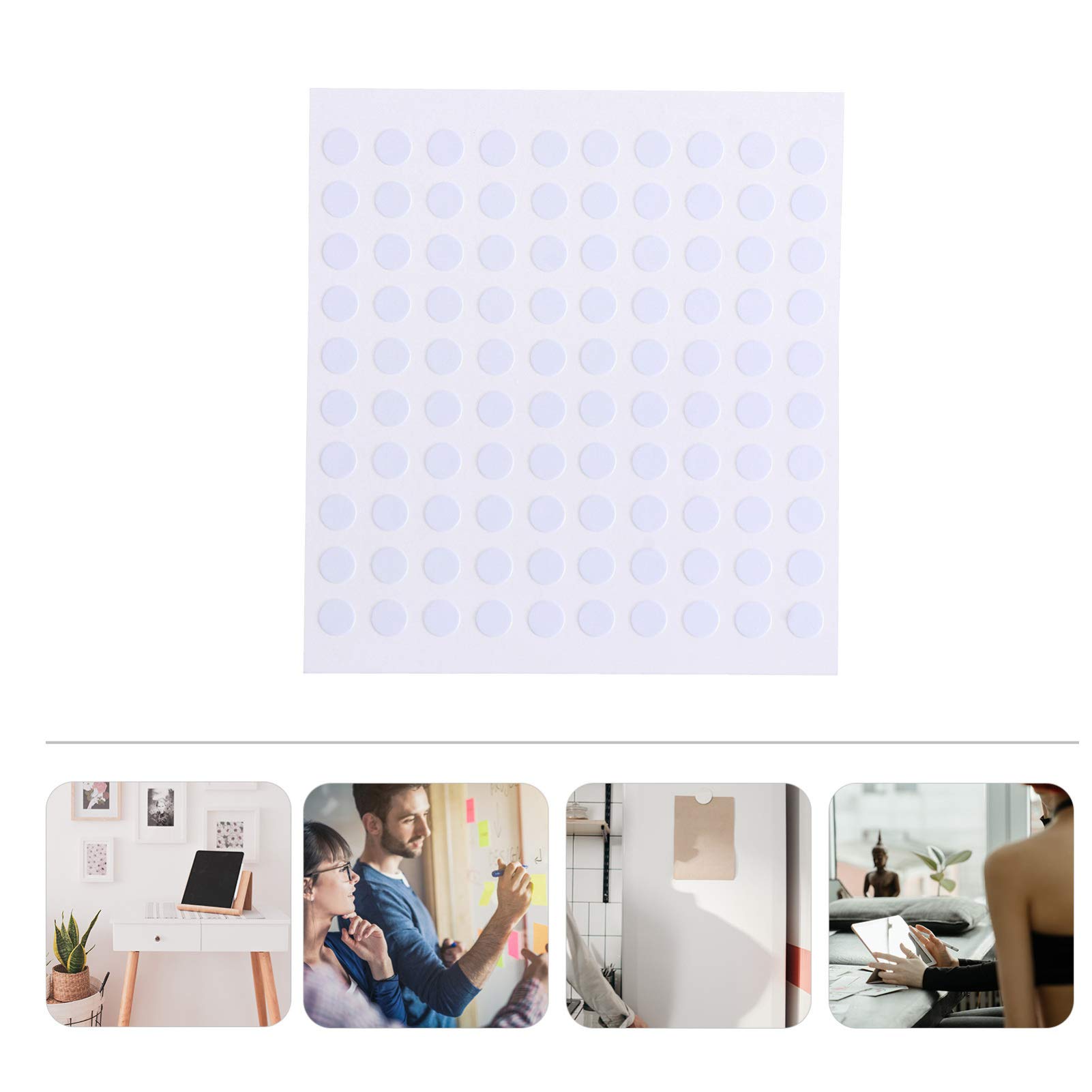 EXCEART 20 Sheets Removable Double Sided Foam Dot Stickers - Clear Circle Adhesive Dots for Posters, Crafts, Scrapbooking & DIY Projects - Perfect for Home Decor, School Projects and Office Organization
