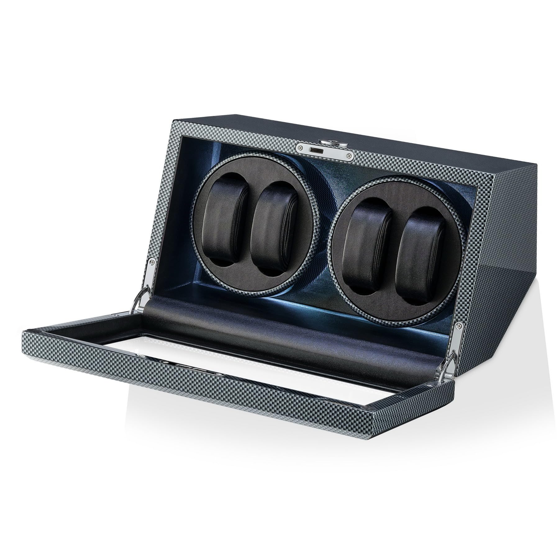 TIMECUBE Automatic Watch Winder with LED Light - 15 Winding Programs & Smart Motor Stop - Perfect for Rolex, Omega & Luxury Automatic Watches (Ideal for Home, Office & Travel Use)