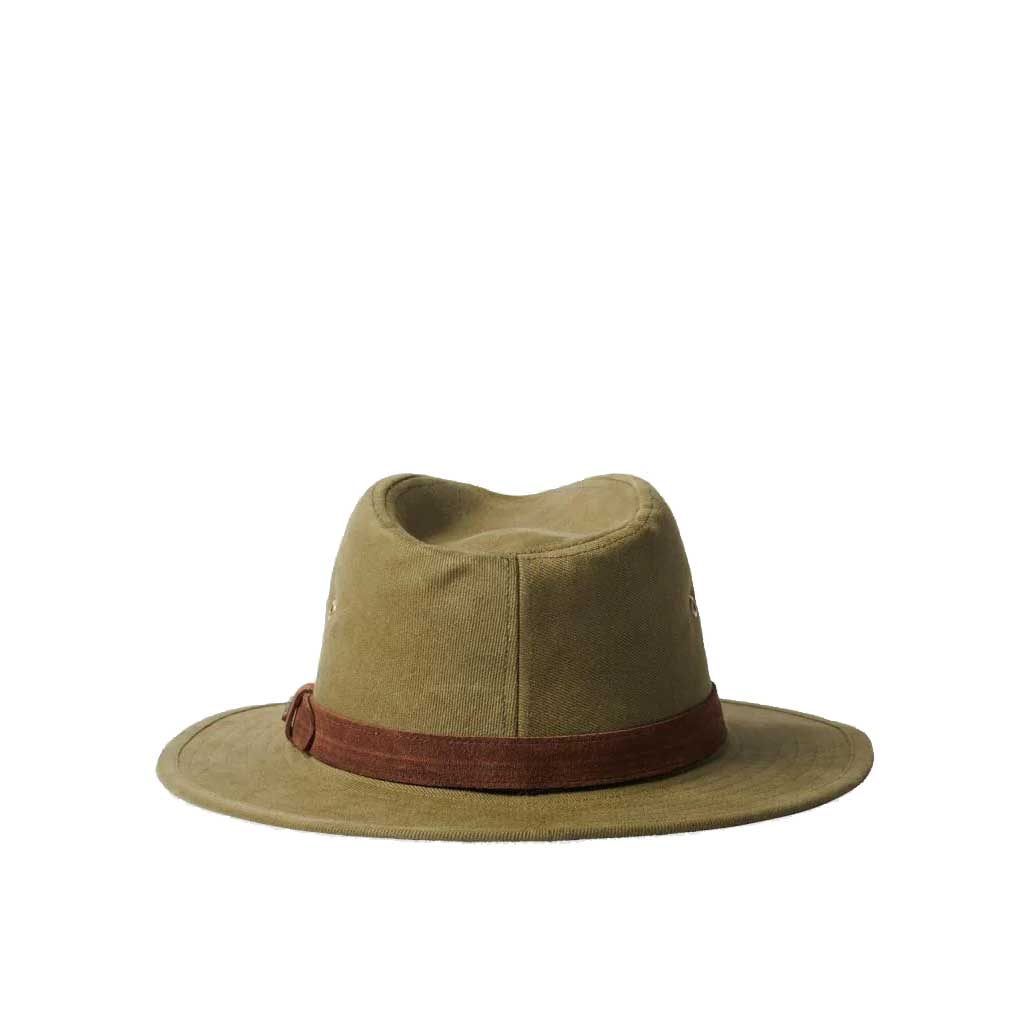 Brixton Messer x Adventure Hat - Military Olive Green Outdoor Camping & Hiking Cap for Men & Women
