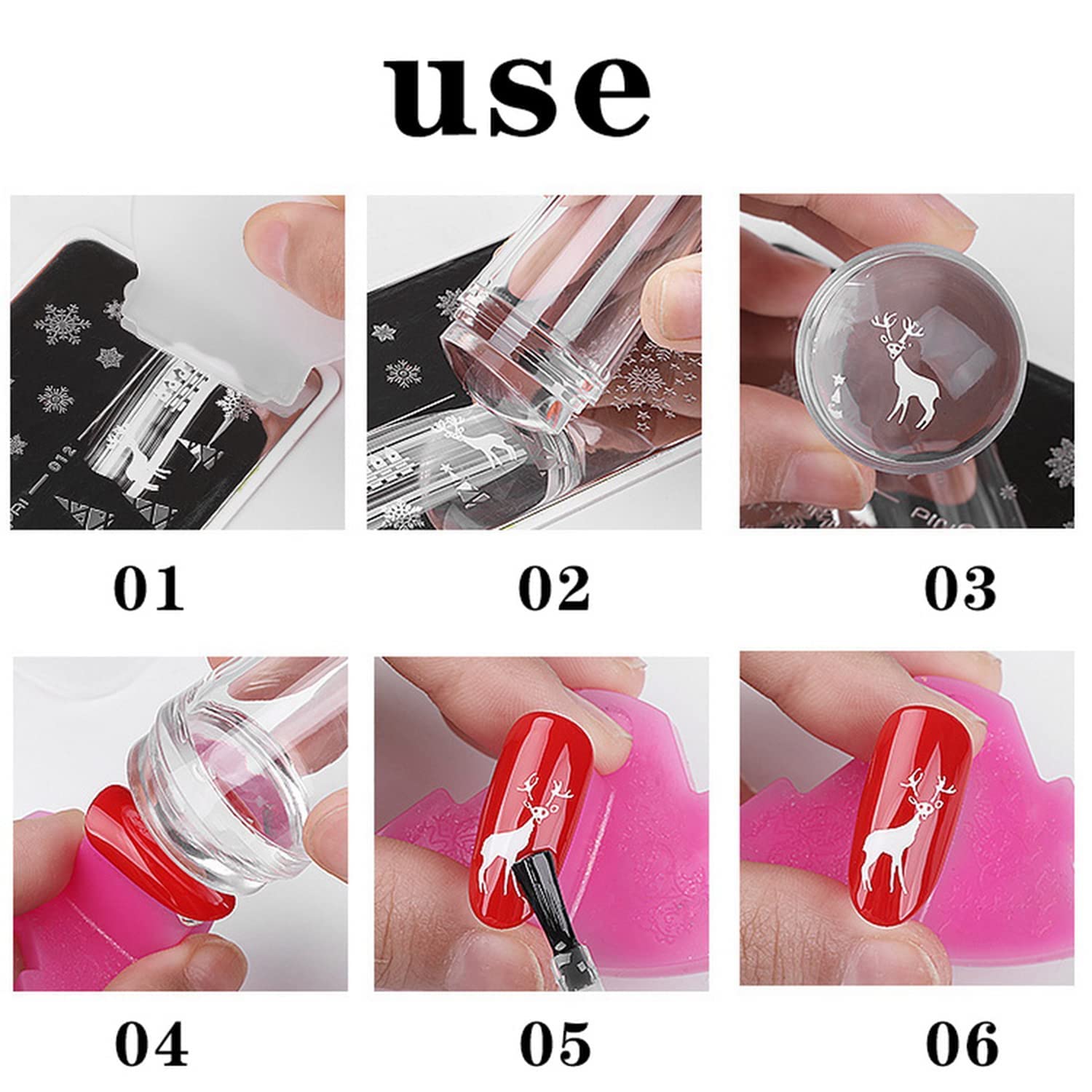 D.B.Z.® Professional Nail Art Kit with 100 Nails, Glitter, 5 Nail Tapes, Stamping Plate & Scraper - Complete DIY Manicure Set for Beginners & Experts - Perfect for Home Salon, Parties & Gift Giving