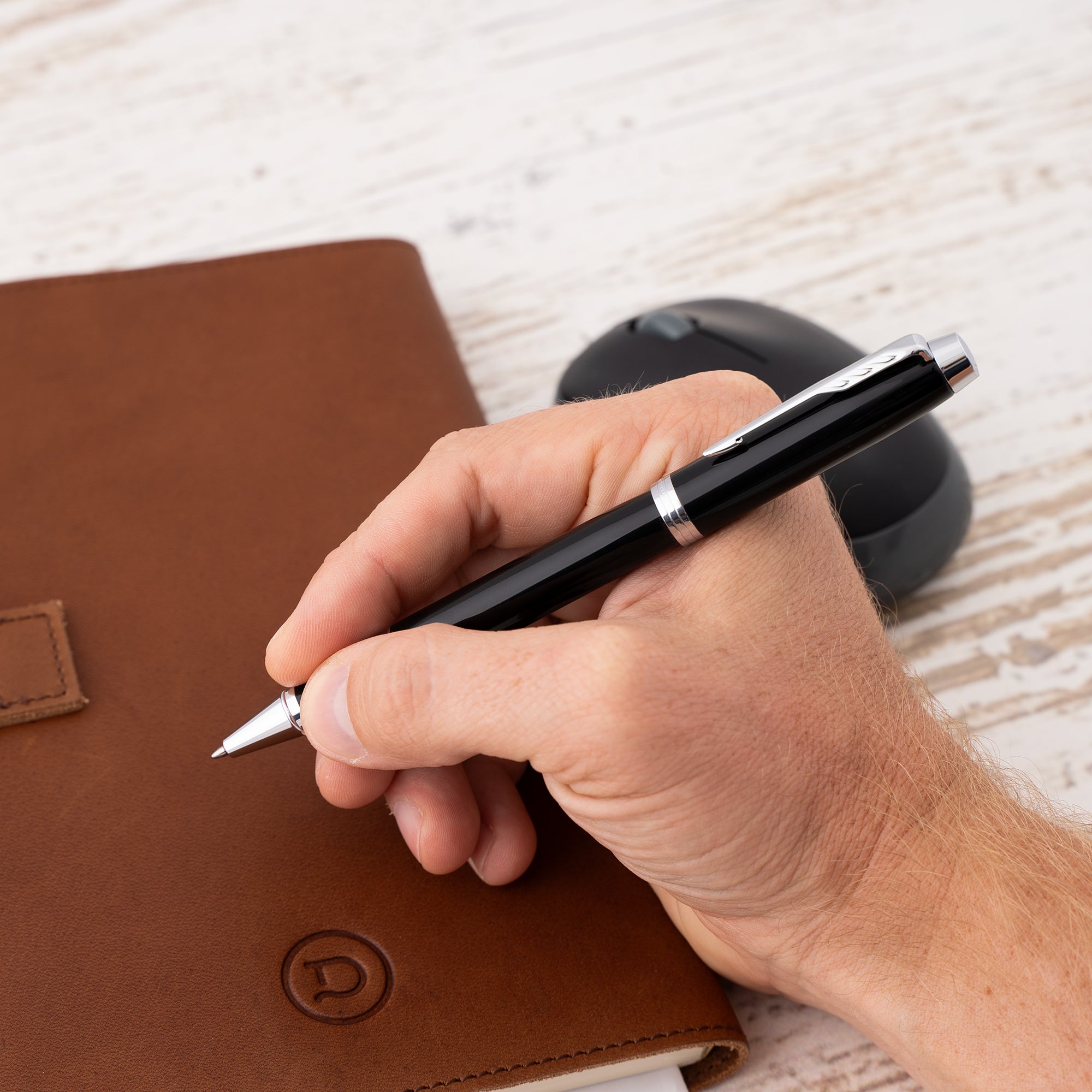 Parker IM Black Chrome Rollerball Pen - Premium Writing Instrument for Business, Gifts & Everyday Use - Smooth Ink Flow for Professional & Personal Writing