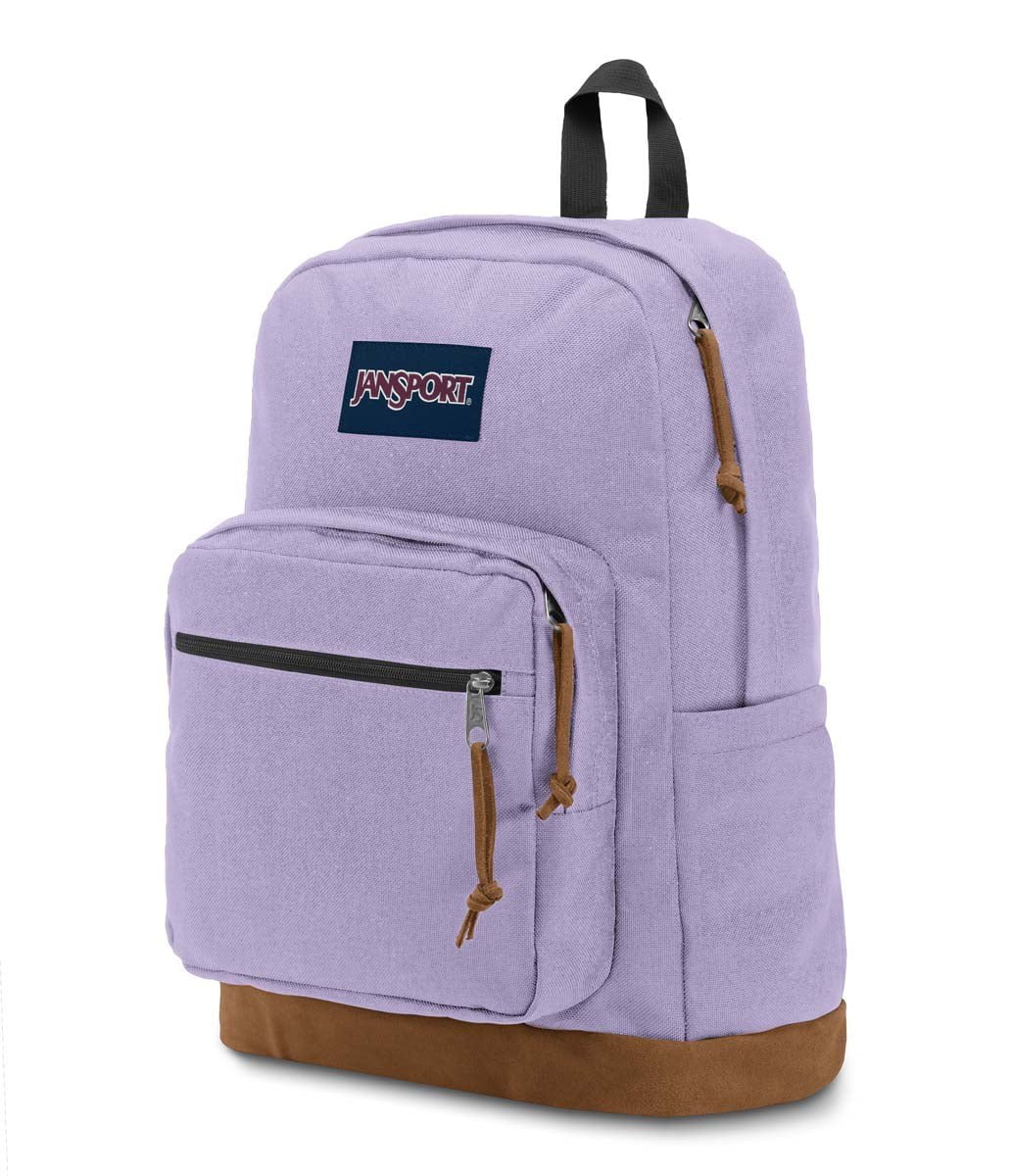 JanSport Right Pack Backpack - Lightweight School & Travel Backpack for Students & Commuters - Pastel Lilac - Perfect for College, Work & Outdoor Adventures