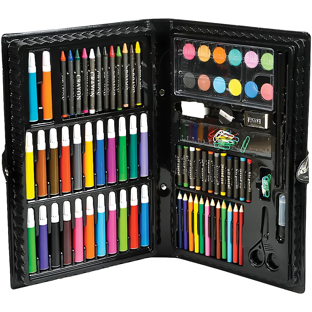 Rhode Island Novelty 101-Piece Art Set for Kids & Adults - Premium Drawing & Painting Supplies for School, Home & Creative Projects
