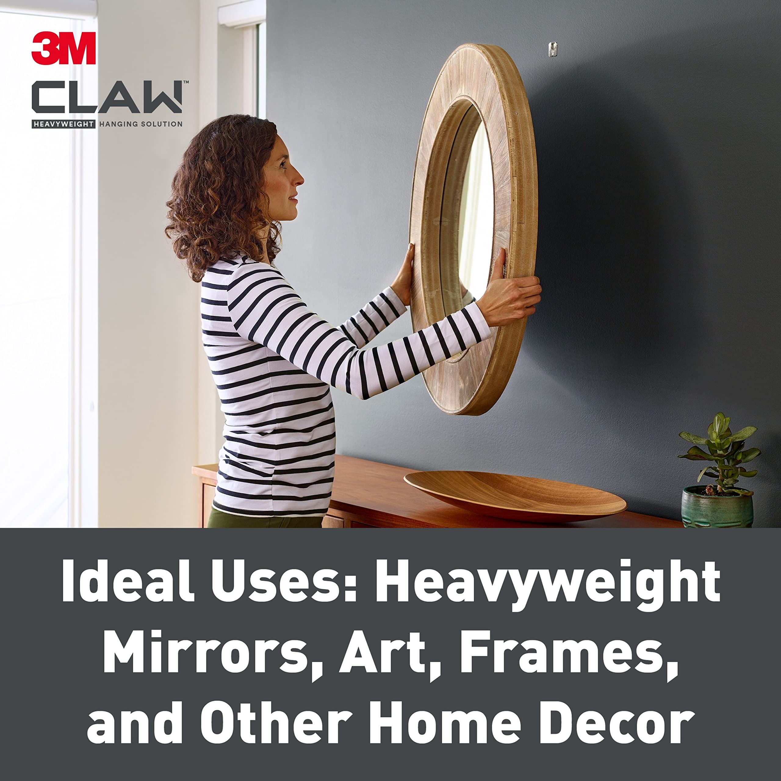 3M Claw Drywall Picture Hangers - 4 Pack Heavy Duty Wall Hooks for Home Decor, Photos & Frames - Supports up to 7kg/15lbs - Perfect for Living Room, Bedroom & Office Wall Decorations