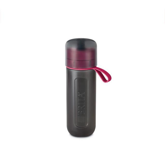 Brita Fill & Go Active Pink 0.6L Water Bottle with Filter - Portable BPA-Free Sports Bottle for Gym, Hiking & Outdoor Activities