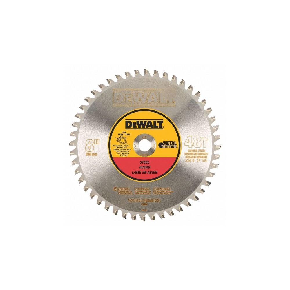 DEWALT DWA7840 40-Teeth Ferrous Metal Cutting Circular Saw Blade - 5/8-Inch Arbor, 8-Inch Diameter - Ideal for Cutting Steel, Iron, and Metal Pipes in Construction and Fabrication Projects