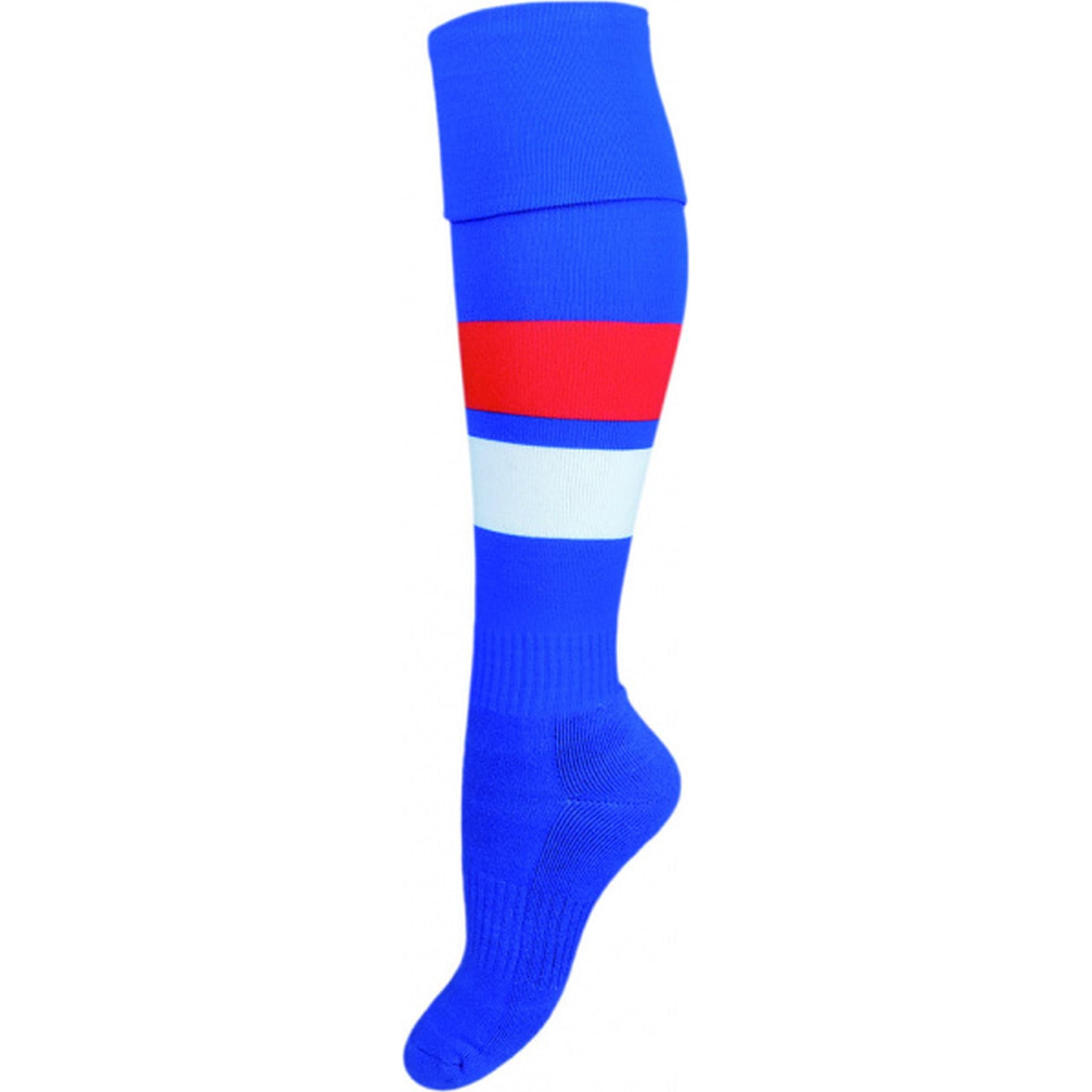 Burley Sekem Western Bulldogs AFL Elite Kids Football Socks - High Performance Youth Soccer Socks for Boys & Girls - Perfect for AFL Training, Games & Sports Activities