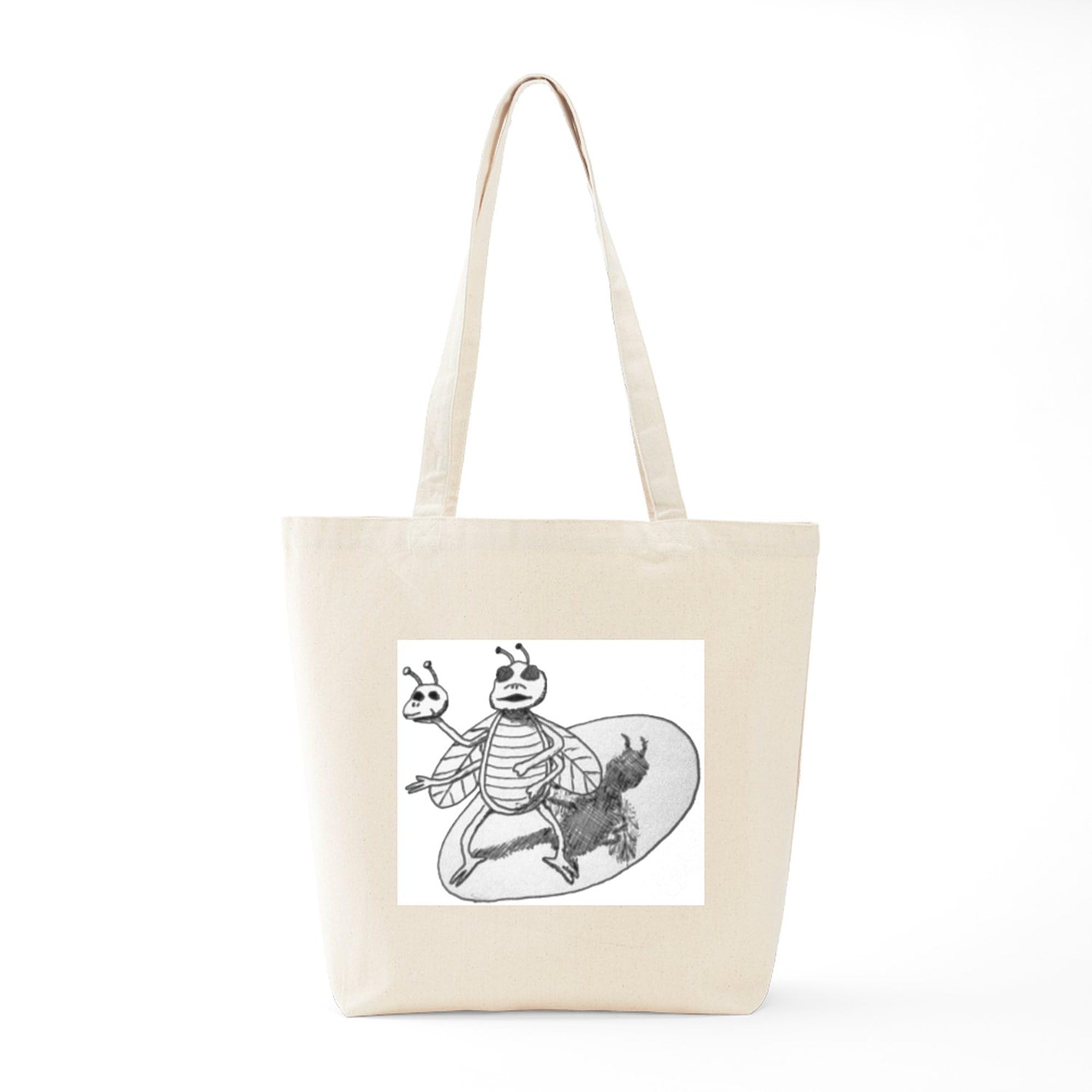 Acting Bug Tote Bag - Natural Canvas Reusable Shopping Bag for Groceries, Beach & Daily Use | Eco-Friendly & Durable