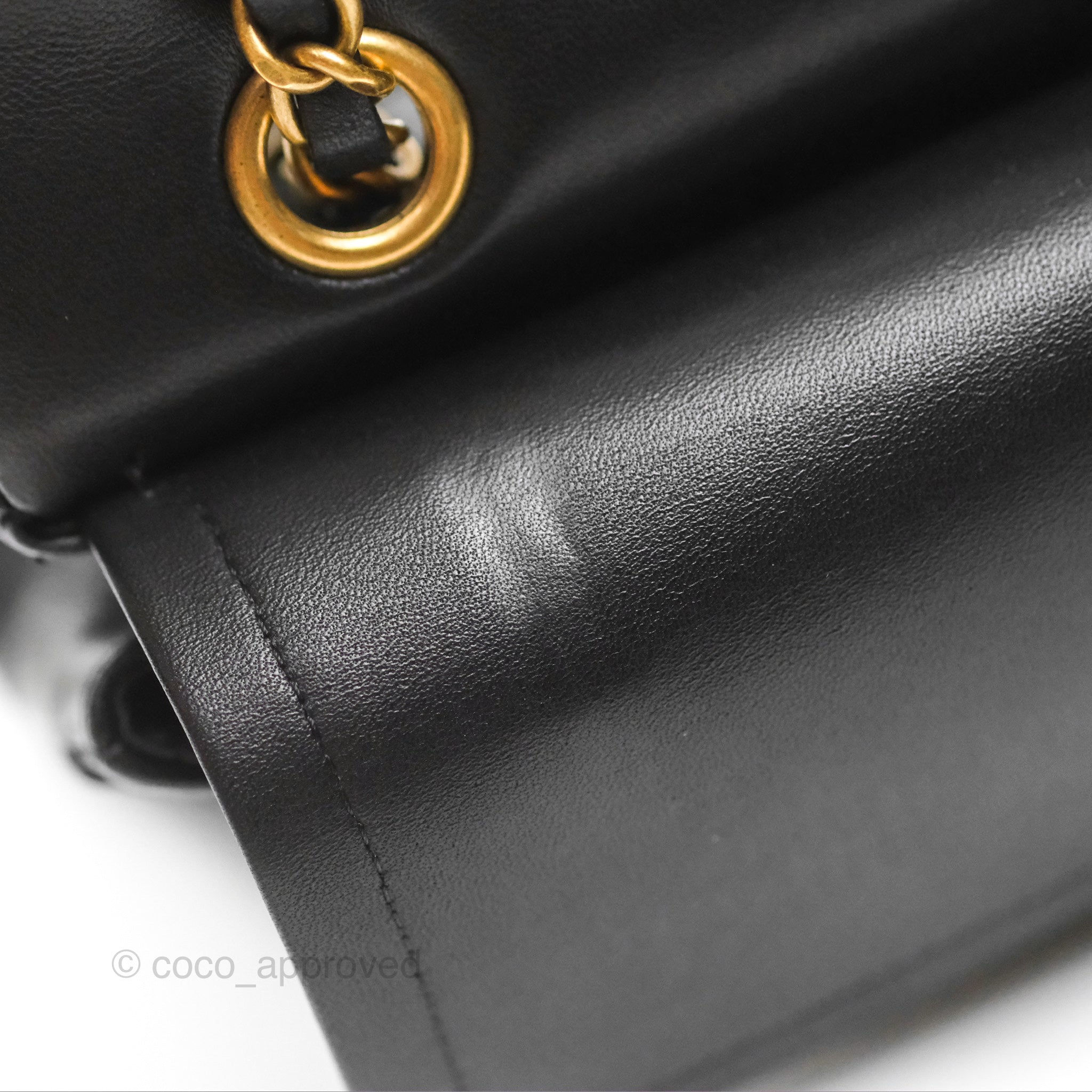 Chanel Classic M/L Medium Flap Chevron Black Lambskin Gold Hardware Bag - Luxury Designer Handbag for Women, Perfect for Evening Events & Special Occasions