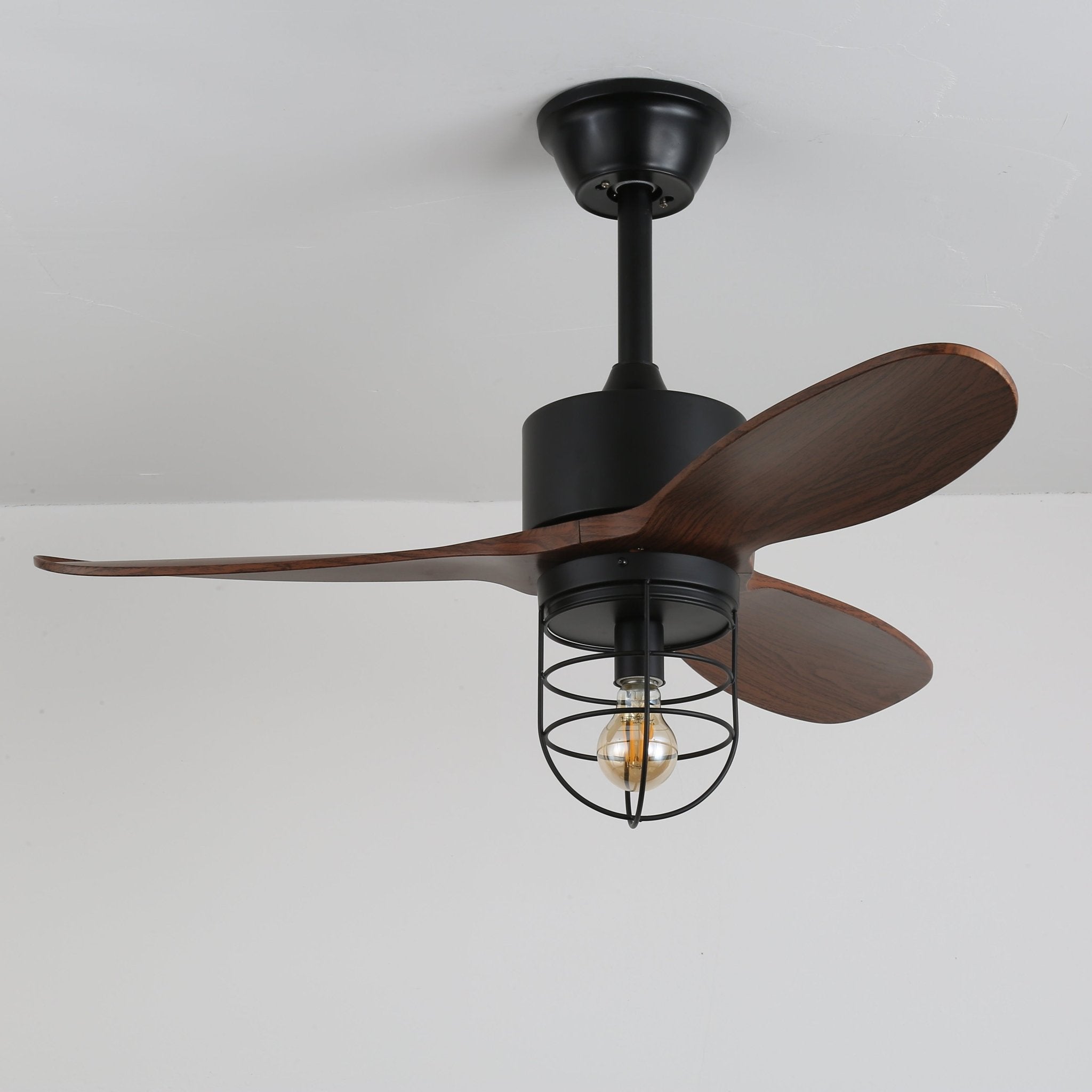 Caldor Industrial Ceiling Fan with Light Kit - 52 Inch Heavy Duty Metal Blades for Warehouse, Workshop & Garage - Energy Efficient Cooling & Lighting Solution