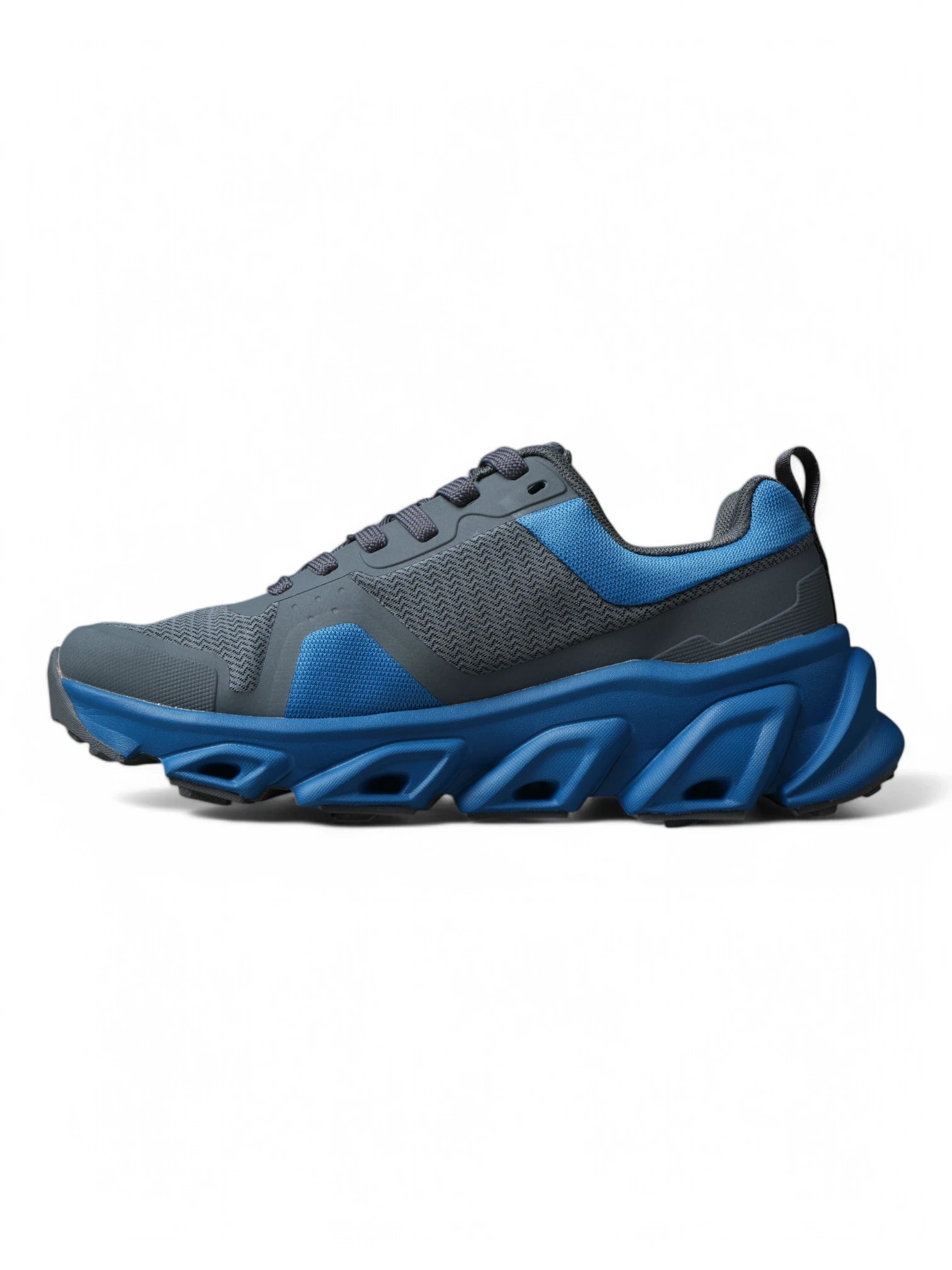 Alpine Skate Kalispell Blue Grey Skate Shoes - Men's High-Top Sneakers for Street Skating & Urban Fashion