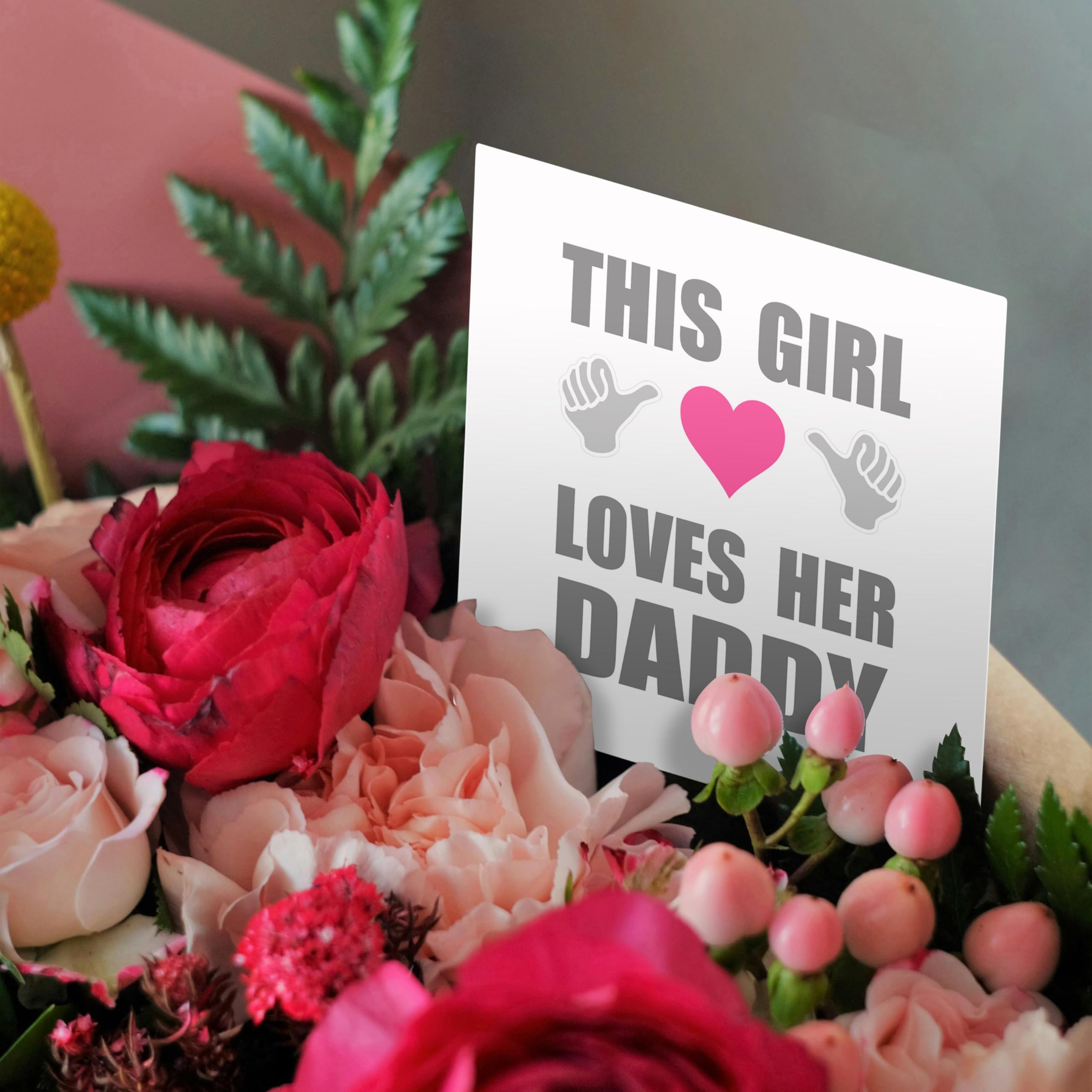 Funny Daddy's Girl Greeting Card - Father Love Declaration for Special Occasions