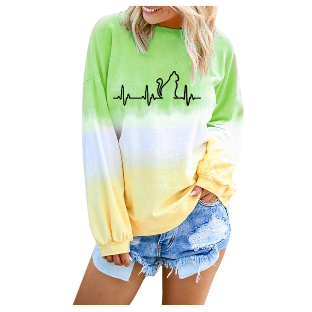 Vedolay Women's Long Sleeve T-Shirt - Solid Color Casual Loose Fit Sweatshirt with Pockets | Perfect for Everyday Wear, Workout, and Outdoor Activities