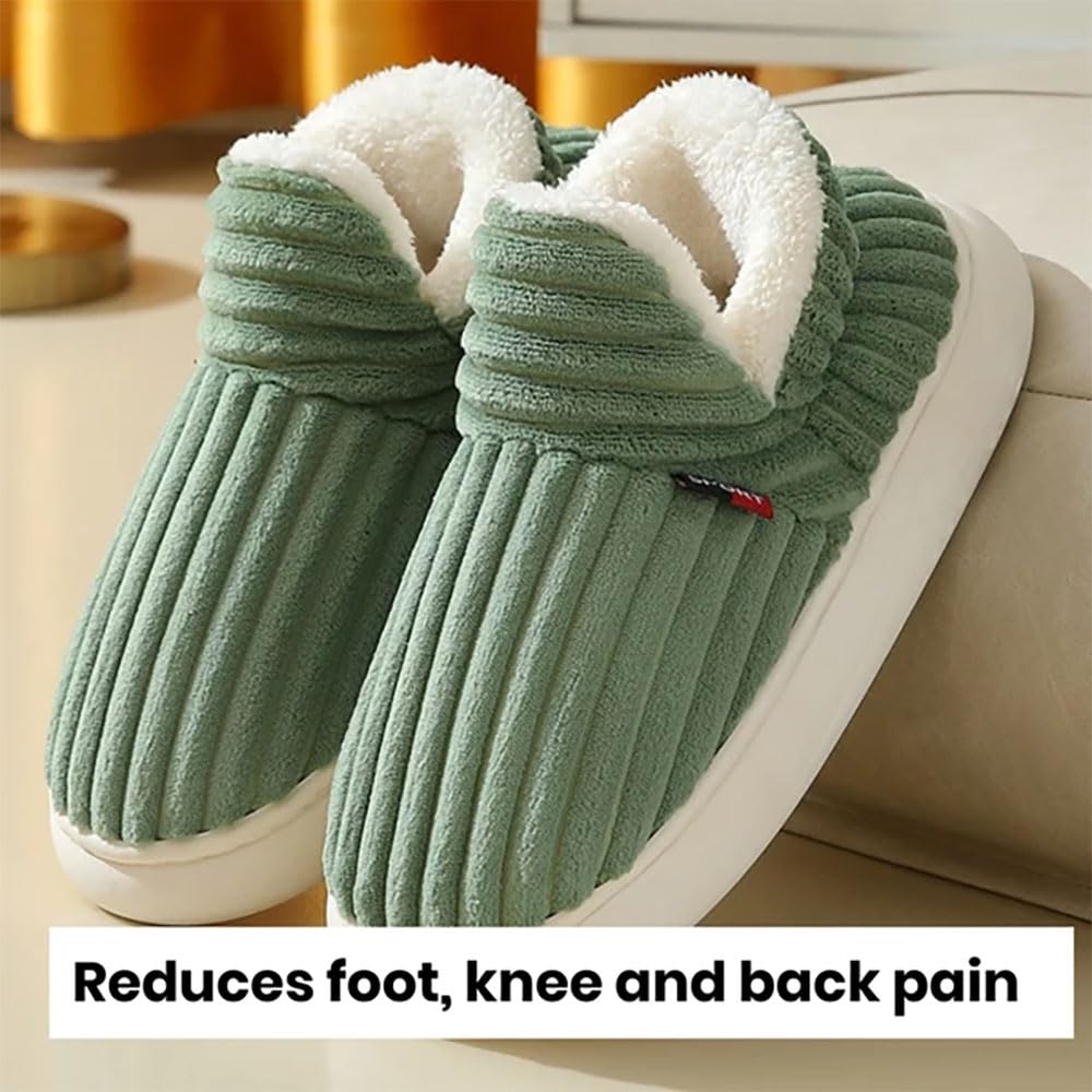 Zureto Sunmoine Cloud Slippers - Unisex Winter Cozy Fuzzy House Shoes for Men & Women | Soft Indoor Slippers for Home, Lounge & Cold Weather Comfort