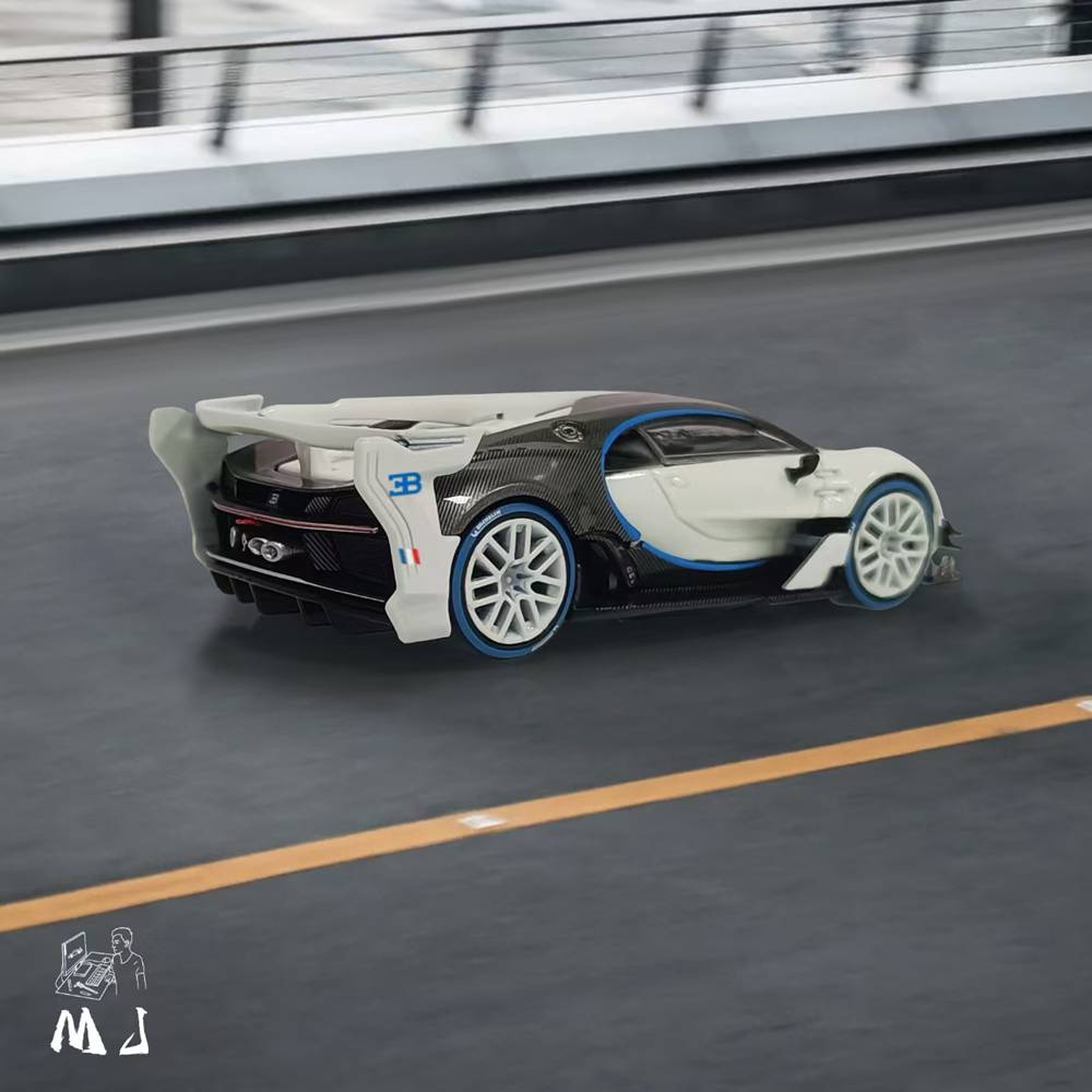 1:64 Bugatti Vision GT Gulf Diecast Model Car - Limited Edition Collectible Toy for Adults & Kids - Perfect for Display, Gifts, and Racing Enthusiasts