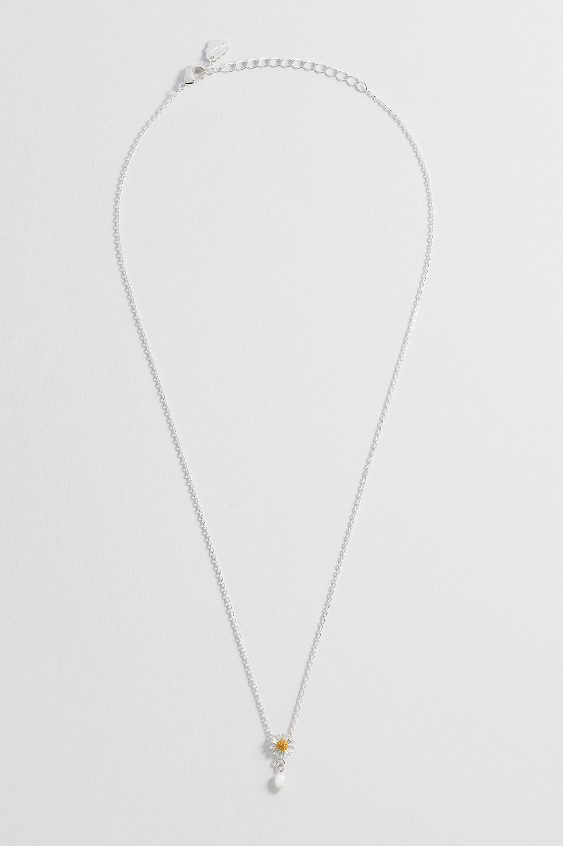 Elegant Wildflower Pearl Drop Necklace - Dainty Floral Pendant Jewelry for Women | Perfect for Weddings, Date Nights & Special Occasions