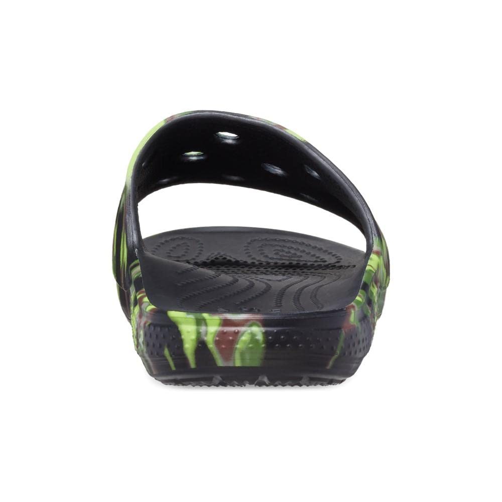 Crocs Unisex-Adult Classic Spray Camo Slide Sandals - Comfortable Waterproof Slip-On Shoes for Men & Women - Perfect for Beach, Pool, and Outdoor Activities
