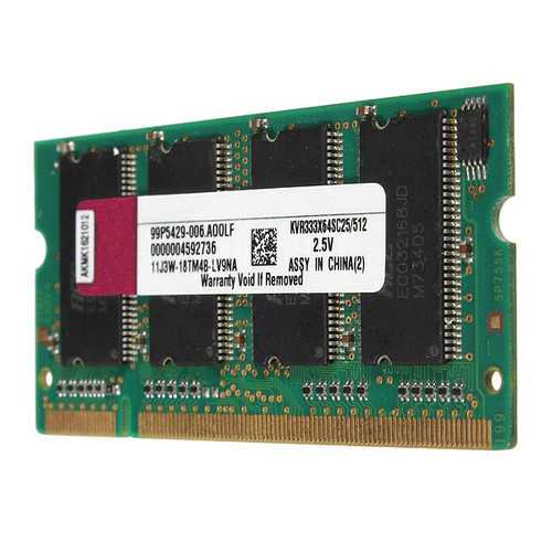 512MB DDR 333 PC2700 SODIMM 200-Pin Laptop RAM Memory Upgrade Kit - Compatible with HP, Dell, Lenovo Notebooks for Faster Performance & Multitasking