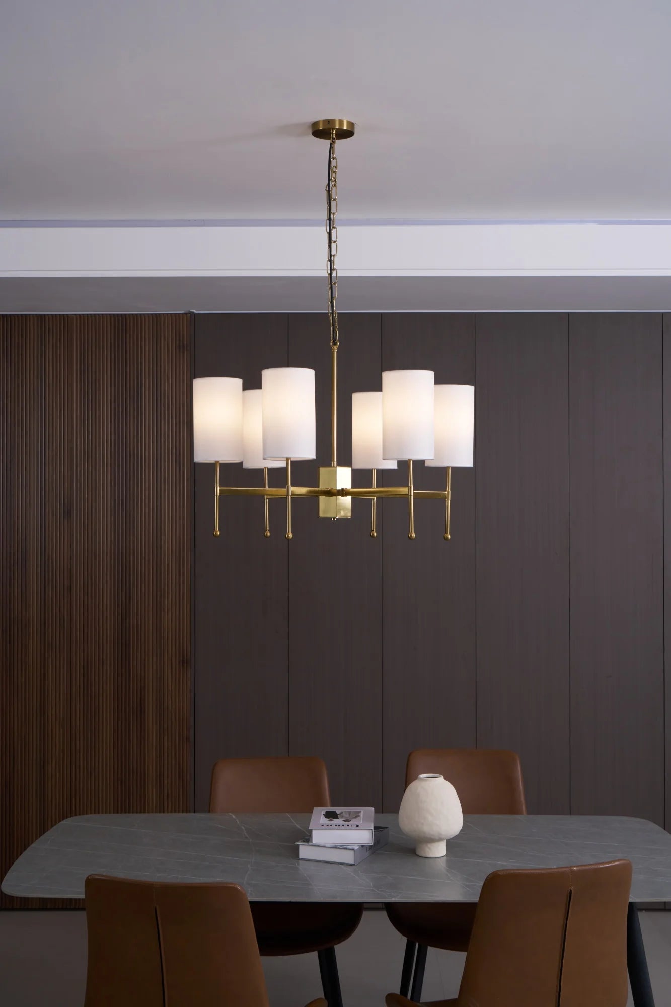 Kichler Modern Crystal Chandelier - Elegant Ceiling Light Fixture for Dining Room, Living Room & Bedroom - Energy Efficient LED Lighting for Home Decor