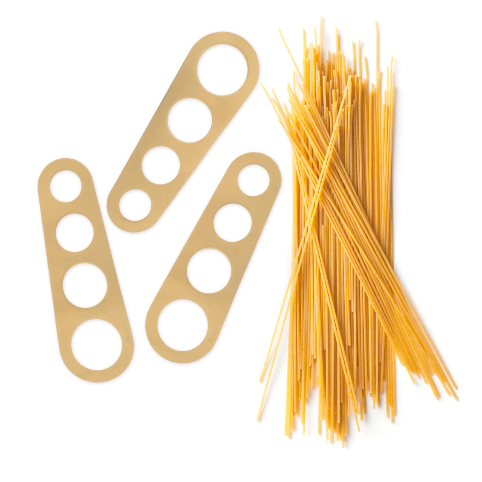 Pasta Portion Control Tool - Spaghetti Measuring Kitchen Gadget with 4 Holes for Perfect Serving Sizes | Ideal for Meal Prep, Weight Loss & Italian Cooking