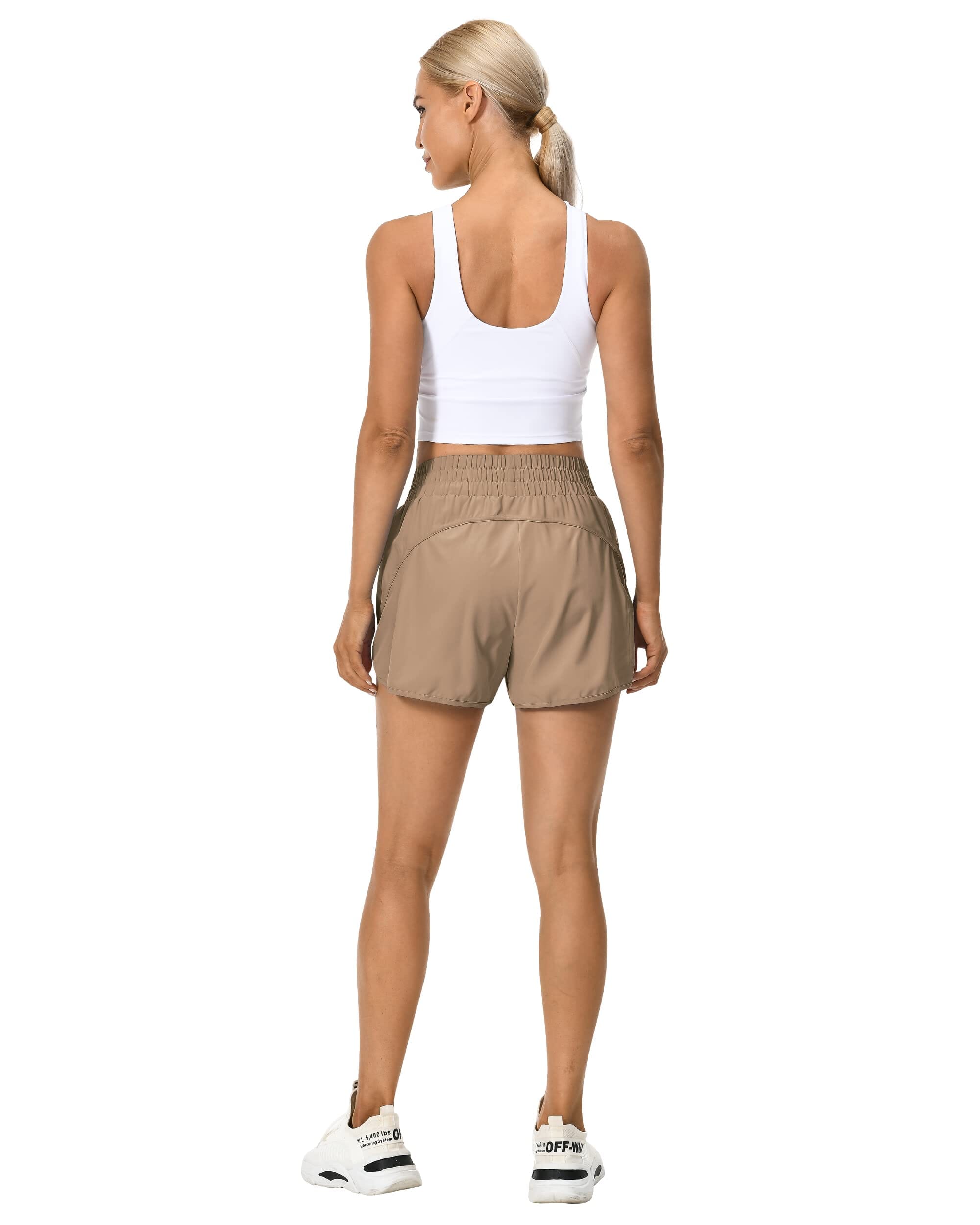 Women's Athletic Shorts - High Waist Workout Running Yoga Shorts for Women - Comfortable & Breathable Gym Activewear for Fitness, Jogging & Lounge