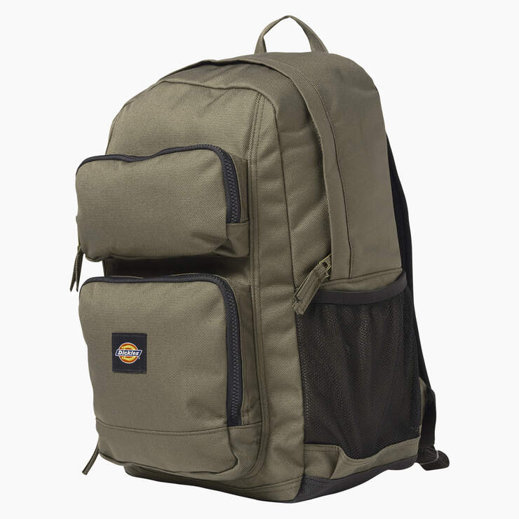 Dickies Double Pocket Backpack - Durable School & Work Backpack for Men & Women - Perfect for College, Office & Travel